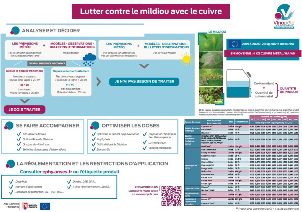 poster lutter contre le mildiou avec le cuivre