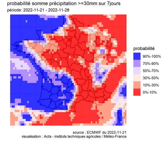 cartographie bilan hydrique