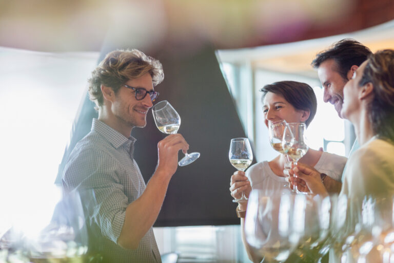 dégustation de vins entre amis